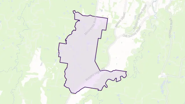 Mooreville Area Boundary Map