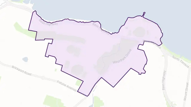 Parklands Area Boundary Map