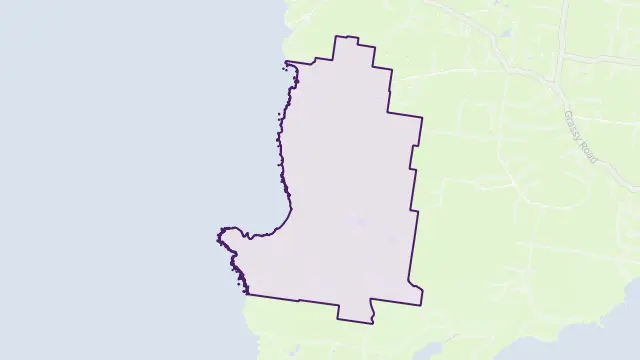 Pearshape Area Boundary Map