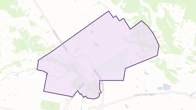 Pontville Area Boundary Map