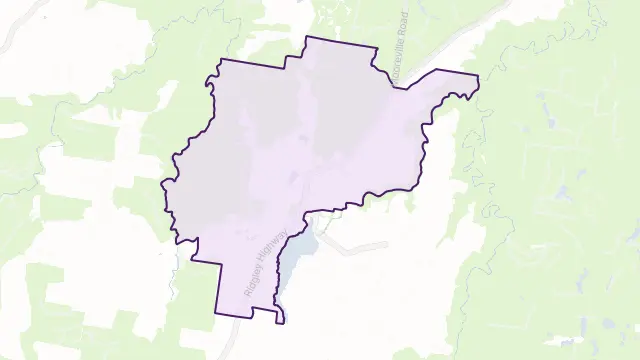 Ridgley Area Boundary Map