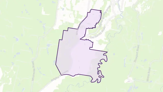 Romaine Area Boundary Map
