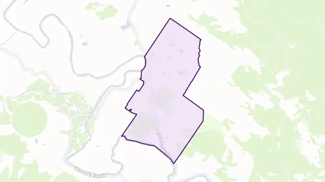 Rosegarland Area Boundary Map