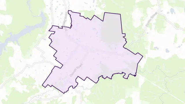 Sheffield Area Boundary Map
