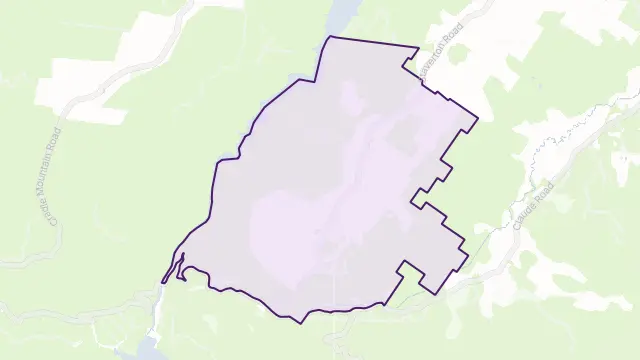 Staverton Area Boundary Map