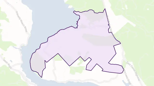 Swan Bay Area Boundary Map