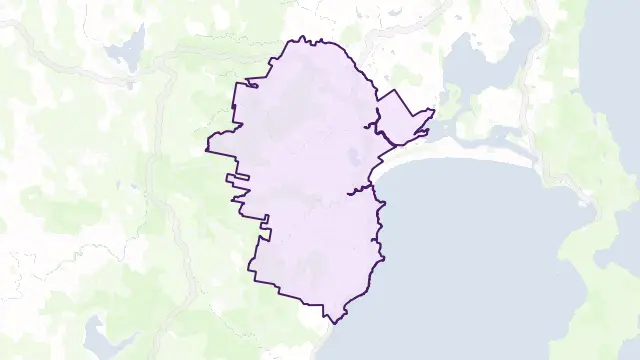 Swansea Area Boundary Map
