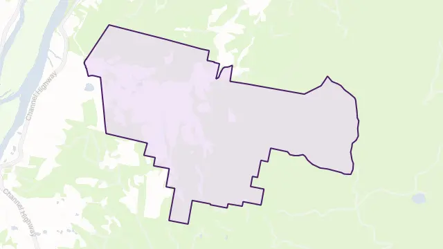 Upper Woodstock Area Boundary Map