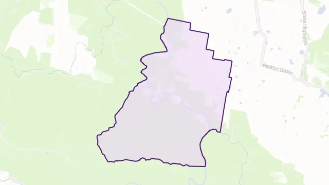 Weegena Area Boundary Map