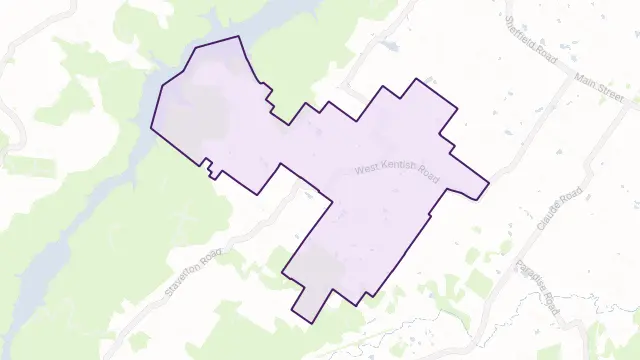 West Kentish Area Boundary Map
