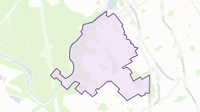 West Launceston Area Boundary Map