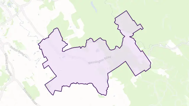 White Hills Area Boundary Map