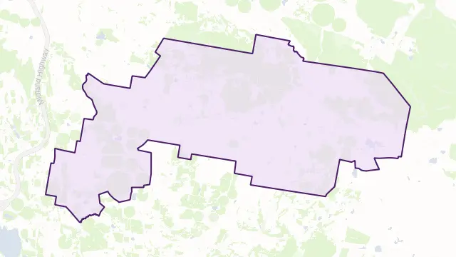 York Plains Area Boundary Map
