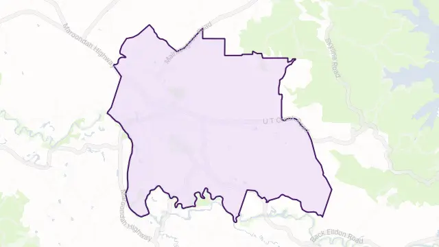 Alexandra Area Boundary Map