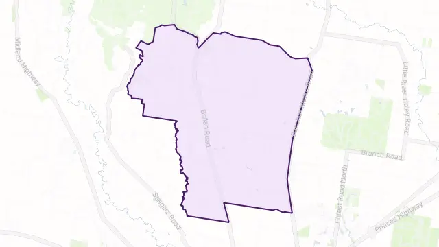 Anakie Area Boundary Map