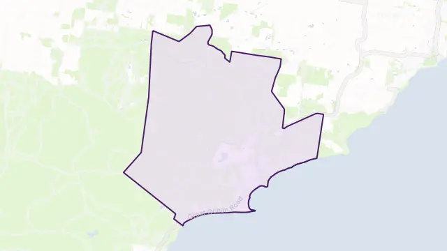 Anglesea Area Boundary Map