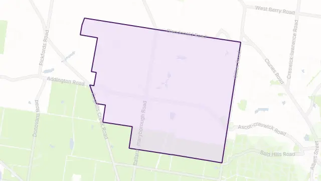 Ascot Area Boundary Map