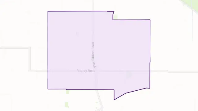 Aubrey Area Boundary Map