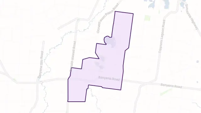 Avon Plains Area Boundary Map