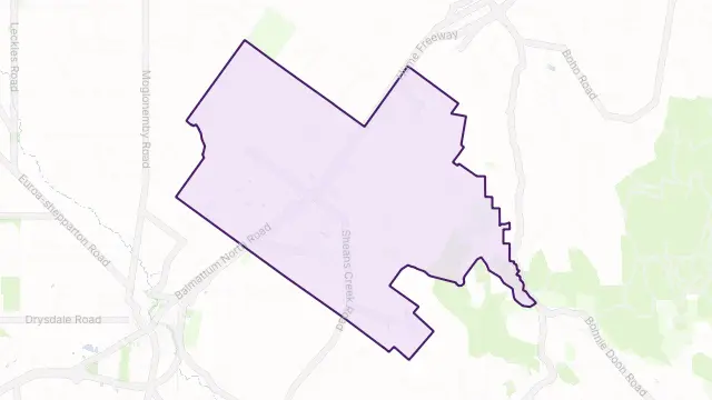 Balmattum Area Boundary Map