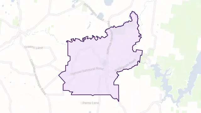 Balmoral Area Boundary Map