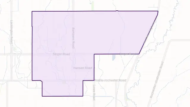 Bamawm Area Boundary Map