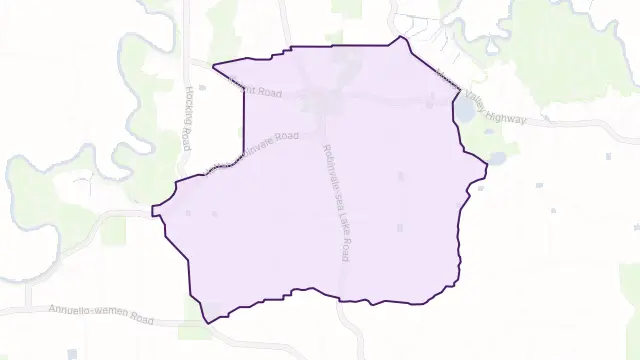 Bannerton Area Boundary Map