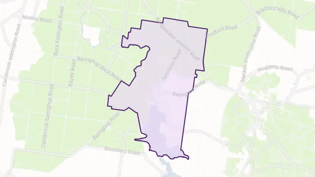 Baringhup Area Boundary Map