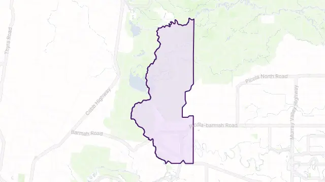 Barmah Area Boundary Map