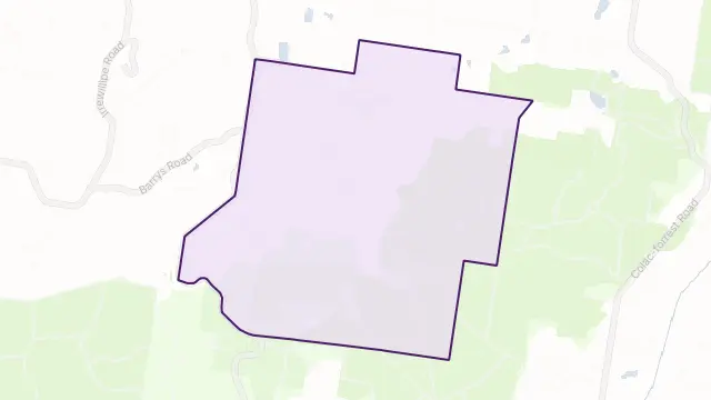 Barongarook Area Boundary Map