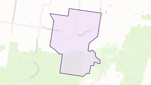 Barongarook West Area Boundary Map