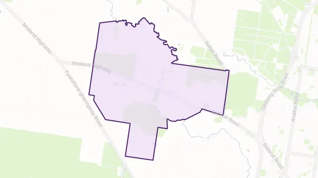 Batesford Area Boundary Map