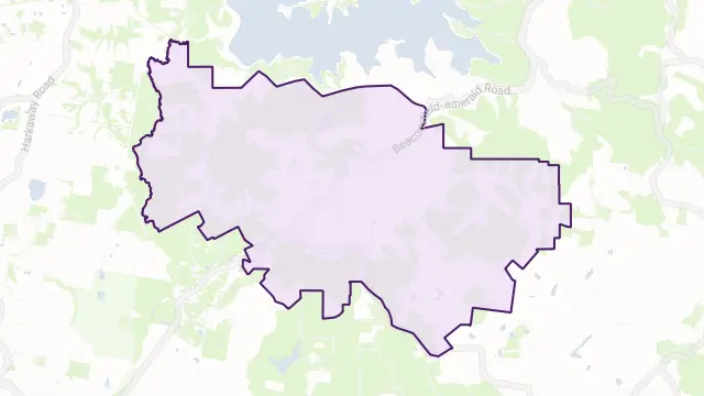 Beaconsfield Upper Area Boundary Map