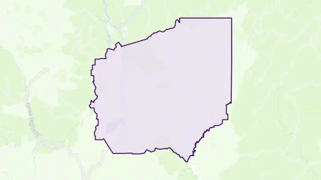 Benambra Area Boundary Map