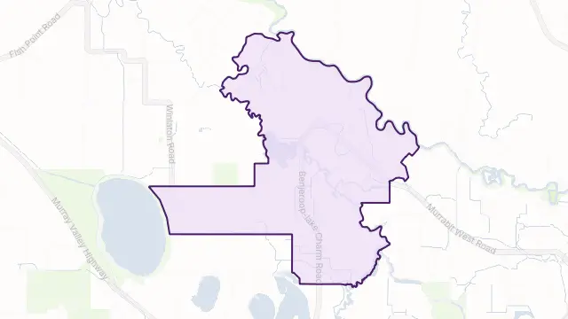 Benjeroop Area Boundary Map