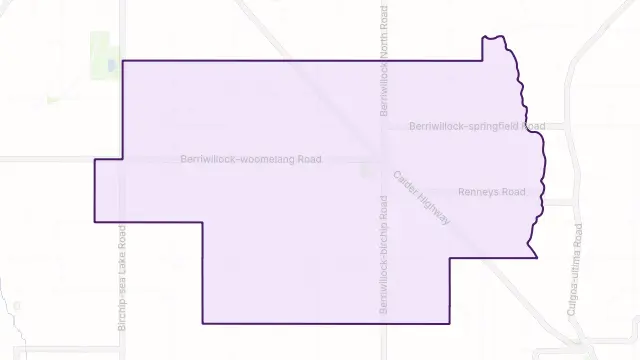 Berriwillock Area Boundary Map