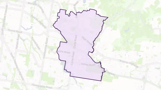Berwick Area Boundary Map