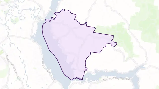 Bethanga Area Boundary Map