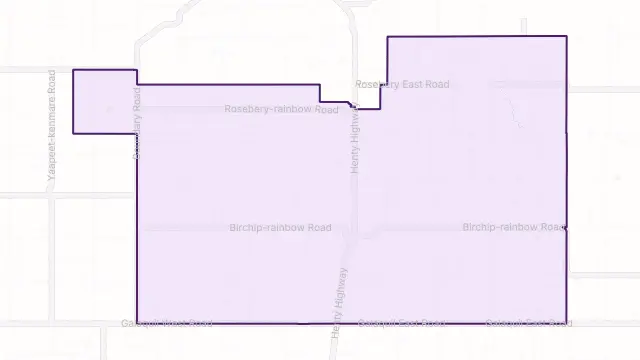 Beulah Area Boundary Map