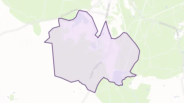 Big Hill Area Boundary Map