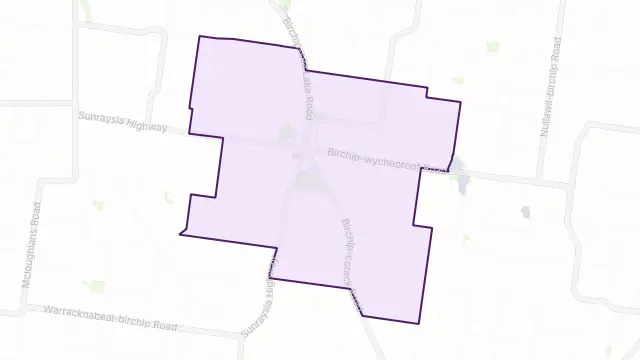 Birchip Area Boundary Map