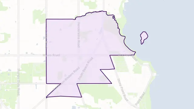Bittern Area Boundary Map