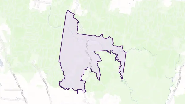 Blackwood Area Boundary Map