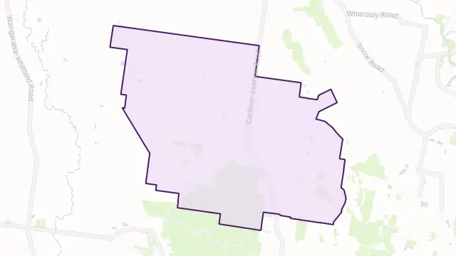 Bobinawarrah Area Boundary Map