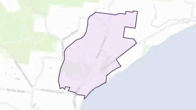 Bolwarra Area Boundary Map