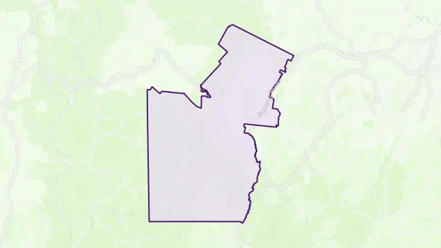 Bonang Area Boundary Map