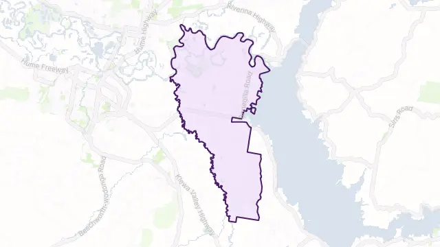 Bonegilla Area Boundary Map