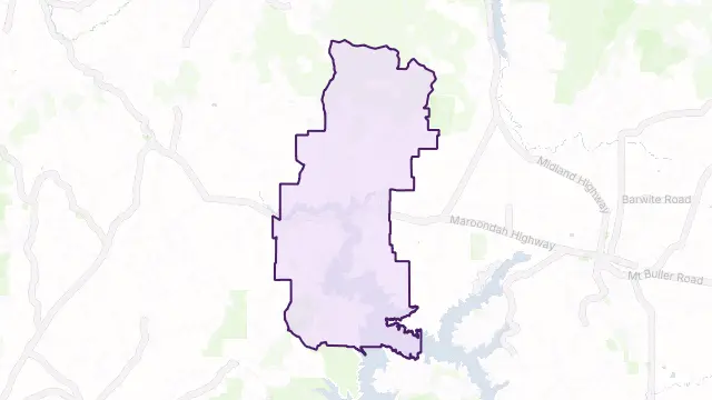 Bonnie Doon Area Boundary Map