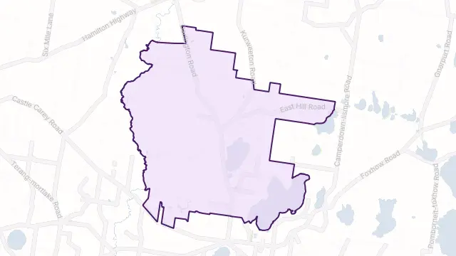 Bookaar Area Boundary Map