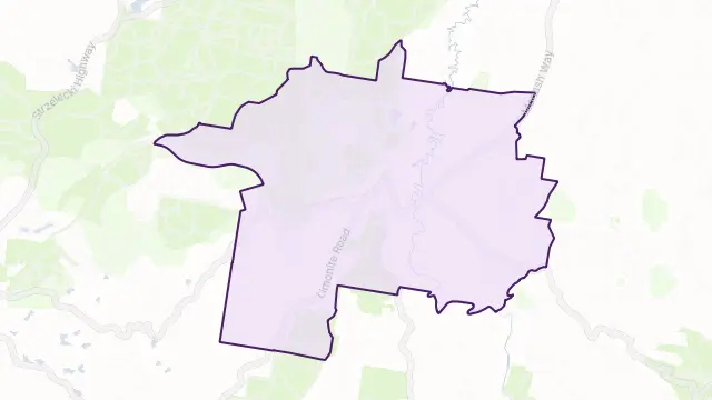 Boolarra Area Boundary Map